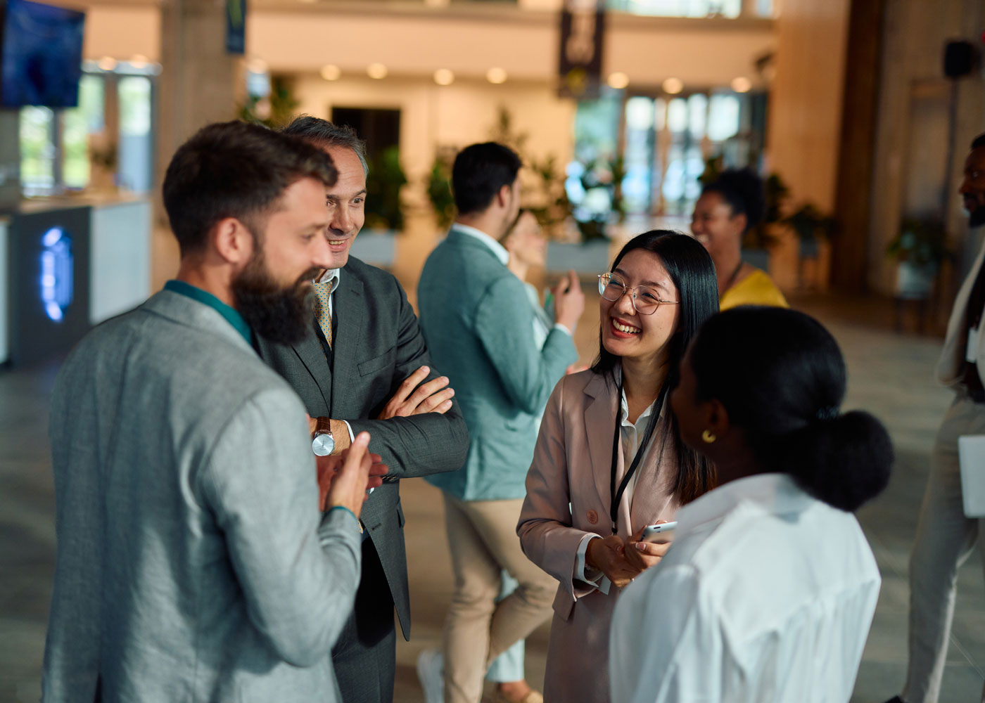 People at a conference.
